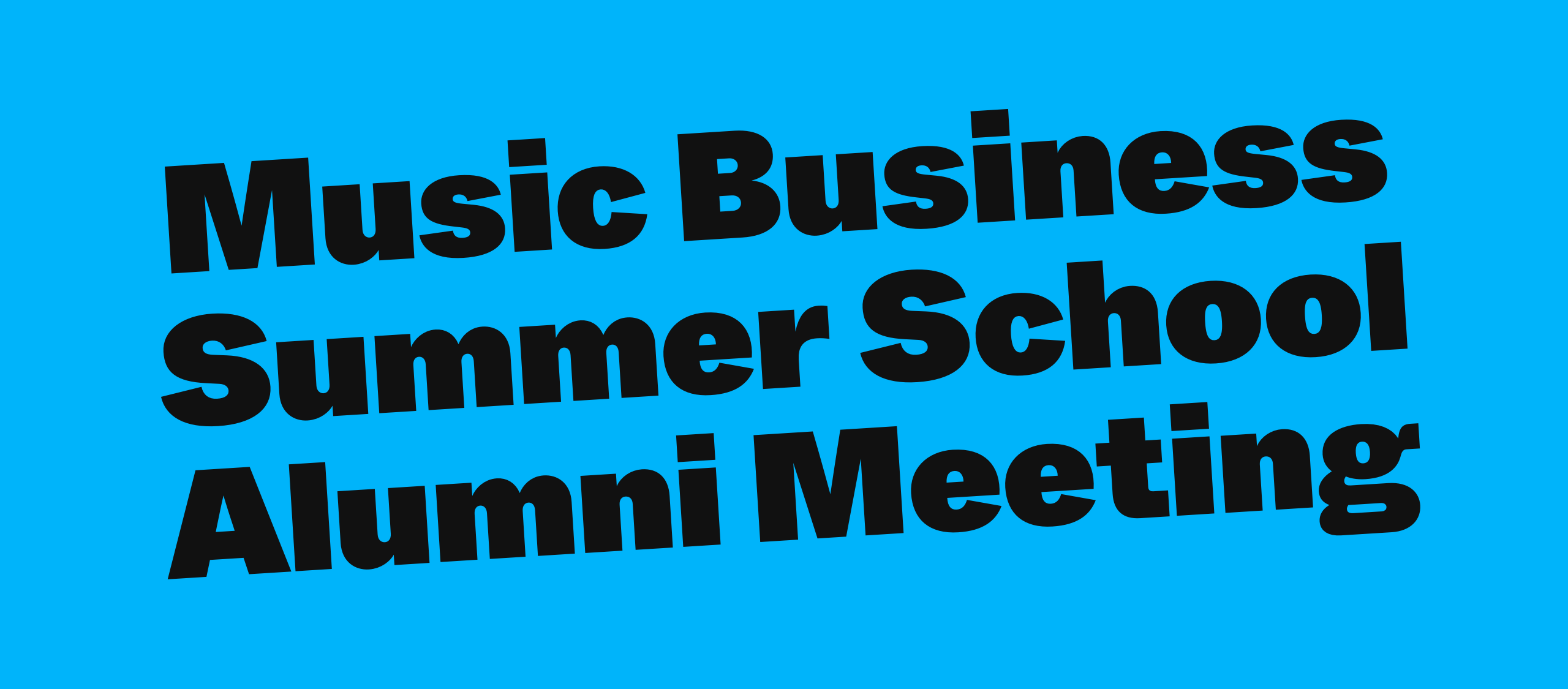 Music Business Summer School Alumni Meeting