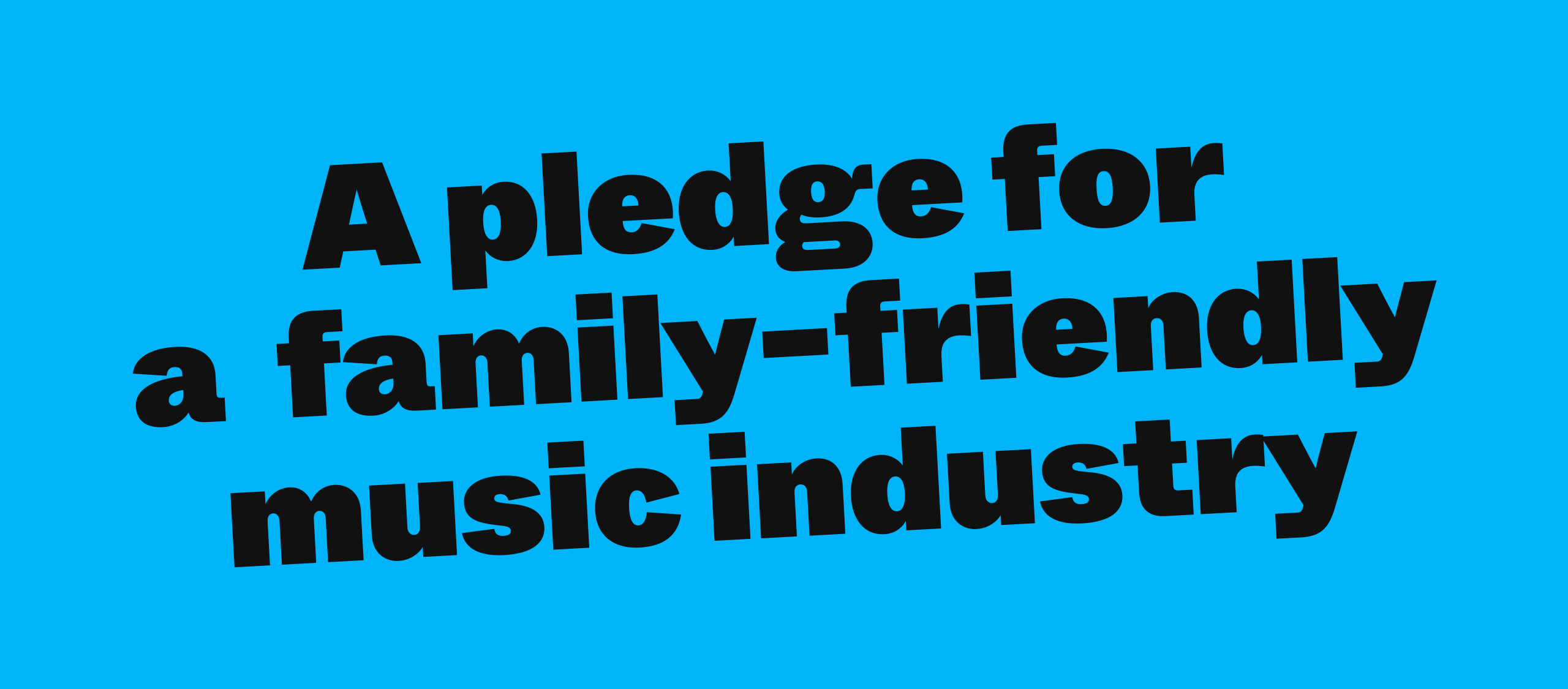 A pledge for a family-friendly music industry (VUT Indie Days)