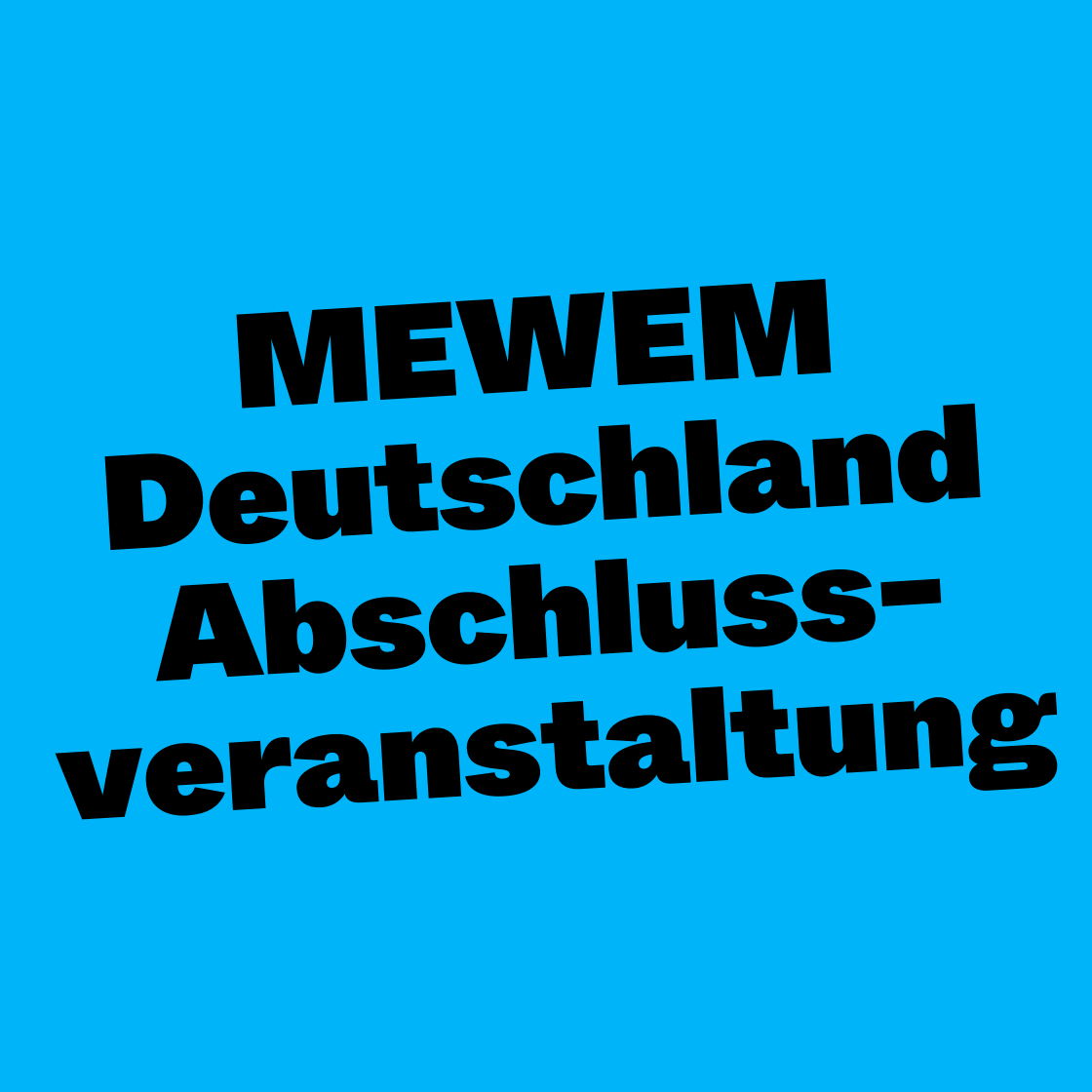 MEWEM Deutschland Abschlussveranstaltung